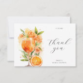 Aperol Spritz Watercolor Bruidsfeest Bedankkaart (Voorkant)