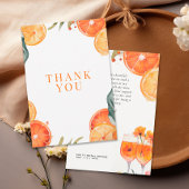 Aperol Spritz Watercolor Bruidsfeest Bedankkaart