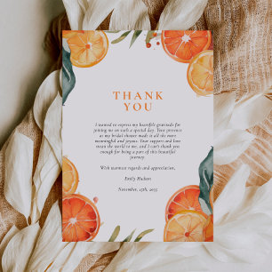 Aperol Spritz Watercolor Bruidsfeest Bedankkaart