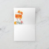 Aperol Spritz Watercolor Bruidsfeest Bedankkaart (Binnen)