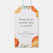 Aperol Spritz Watercolor Bruidsfeest Cadeaulabel (Voorkant)