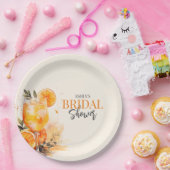 Aperol Spritz Watercolor Bruidsfeest Papieren Bordje (Feest)