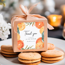 Aperol Spritz Watercolor Bruidsfeest Vierkante Sticker