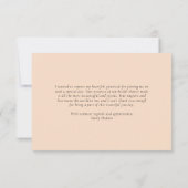 Aperol Spritz Watercolor Bruidsuitnodiging Bedankkaart (Achterkant)