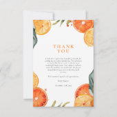 Aperol Spritz Watercolor Bruidsuitnodiging Bedankkaart (Voorkant)