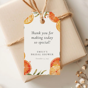 Aperol Spritz Watercolor Bruidsuitnodiging Cadeaulabel