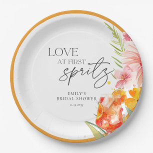 Aperol Spritz Watercolor Bruidsuitnodiging Papieren Bordje