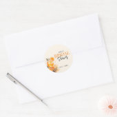 Aperol Spritz Watercolor Bruidsuitnodiging Ronde Sticker (Envelop)