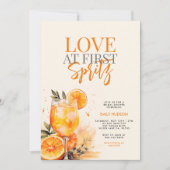 Aperol Spritz Waterverf Bridal Shower Kaart (Voorkant)