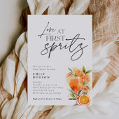 Aperol Spritz Waterverf Bridal Shower Kaart