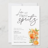 Aperol Spritz Waterverf Bridal Shower Kaart (Voorkant)