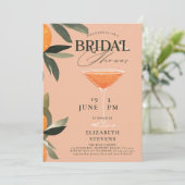 Aperol Spritz Waterverf Modern Chic Vrijgezellenfe Kaart (Staand voorkant)