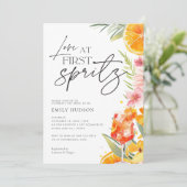 Aperol Spritz Waterverf Vrijgezellenfeest Kaart (Staand voorkant)