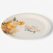 Aperol Spritz Waterverf Vrijgezellenfeest Papieren Bordje (Gekanteld)