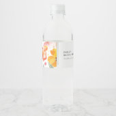 Aperol Spritz Waterverf Vrijgezellenfeest Waterfles Etiket (Achterkant)