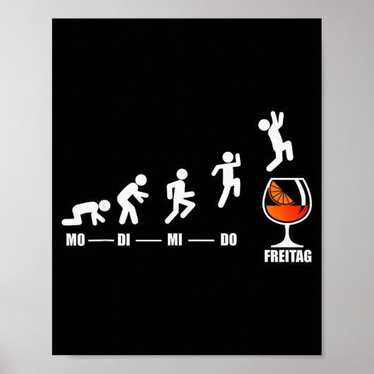 Aperol Spritz Week Finally Friday Weekend Aperol  Poster (Voorkant)