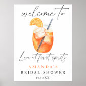 Aperol Spritz Welkom bruidsfeest borrel Poster (Voorkant)