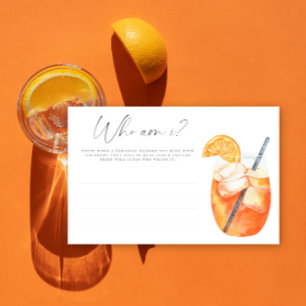 Aperol spritz - Wie ben ik bruidsfeest spel Briefpapier
