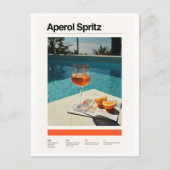 Aperol Spritz & Zwembad Poster Briefkaart (Voorkant)