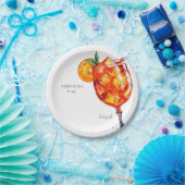 Aperol Spritzing it Up! Bruiloft Feestje Papieren Bordje (Feest)