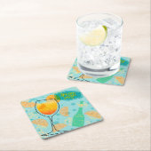 Aperol SpritzSquare Kartonnen Onderzetters (Insitu)