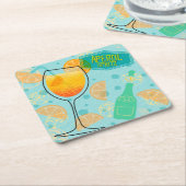 Aperol SpritzSquare Kartonnen Onderzetters (Schuin)