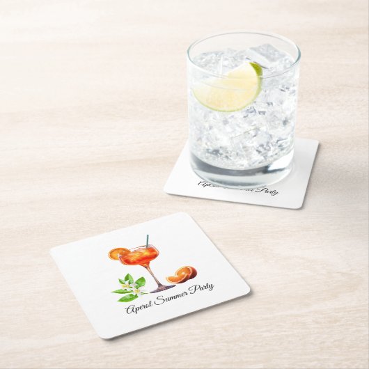 Aperol Summer Party Kartonnen Onderzetters (Insitu)