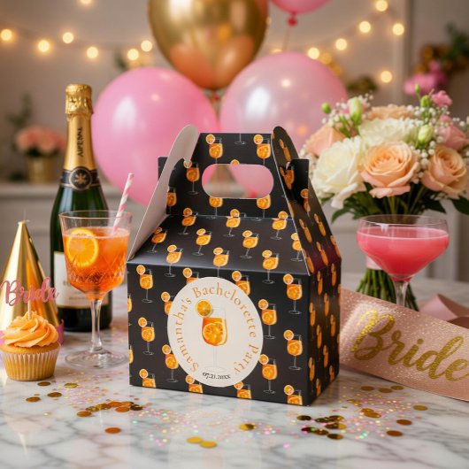Aperol vrijgezellenfeest cadeaudoos bedankdoosjes