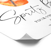 Aperol vrijgezellenfeest - spritz bar poster (Hoek)