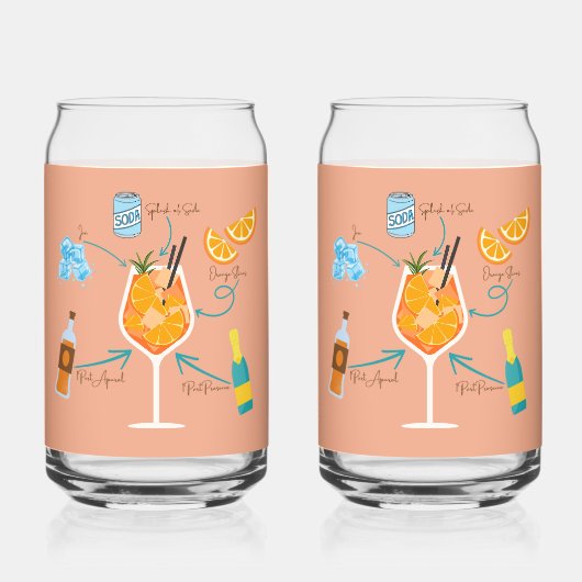 Aperolrecept Blikvorm Glas (Voorkant)