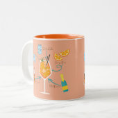 Aperolrecept Tweekleurige Koffiemok (Voorkant links)
