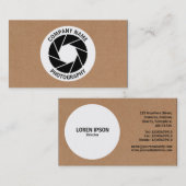 Aperture Circle - Cardboard Visitekaartje (Voorkant / Achterkant)