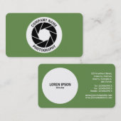 Aperture Circle - Moss Green Visitekaartje (Voorkant / Achterkant)