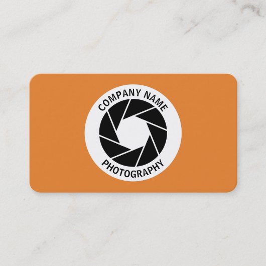 Aperture Circle - Oranje Visitekaartje (Voorkant)