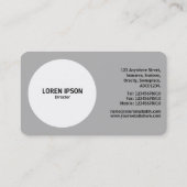 Aperture Circle - Tonal Shades - Grijs #B2B2B2 Visitekaartje (Achterkant)