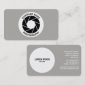 Aperture Cirkel - Grijs Visitekaartje (Voorkant / Achterkant)