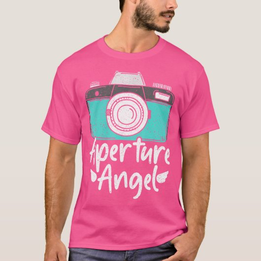 Aperture Engel - Fotograaf Grappige Fotografie T-shirt (Voorkant)