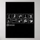 Aperture Labs Jump Into The Rtal For Science Funny Poster (Voorkant)