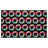 Aperture Pattern - Kleuren op zwart Stof (Fat Quarter)