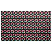 Aperture Pattern - Kleuren op zwart Stof (Yard (91,4 cm))