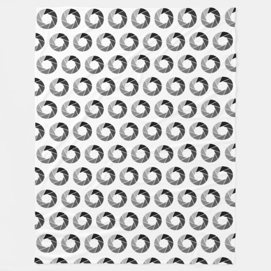 Aperture Pattern - Tonen Fleece Deken (Voorkant)