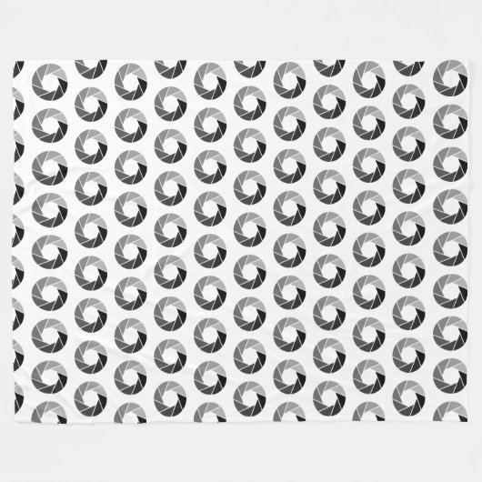 Aperture Pattern - Tonen Fleece Deken (Voorkant (Horizontaal))