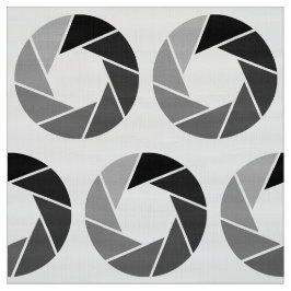 Aperture Pattern - Tonen op White Stof