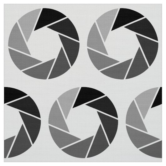 Aperture Pattern - Tonen op White Stof (Swatch)