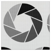 Aperture Pattern - Tonen op White Stof (Close Up)
