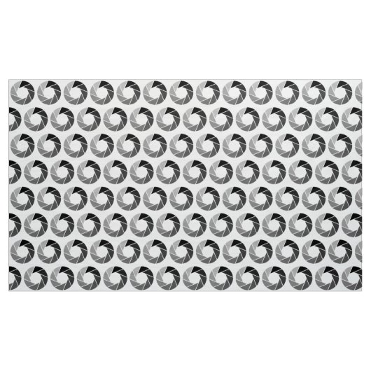 Aperture Pattern - Tonen op White Stof (Yard (91,4 cm))
