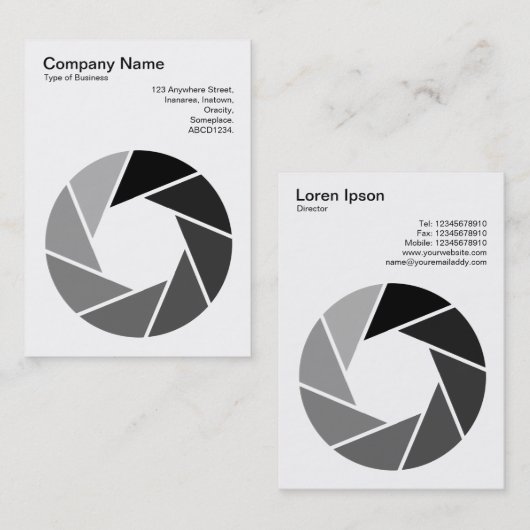 Aperture Symbol - Tonen Visitekaartje (Voorkant / Achterkant)