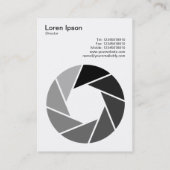 Aperture Symbol - Tonen Visitekaartje (Achterkant)