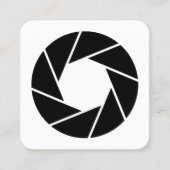 Aperture Vierkante Visitekaartje (Voorkant)