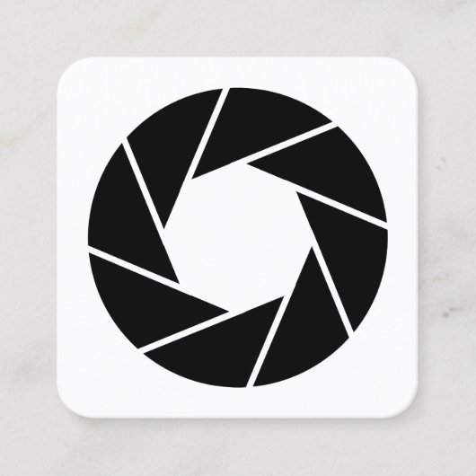 Aperture Vierkante Visitekaartje (Voorkant)